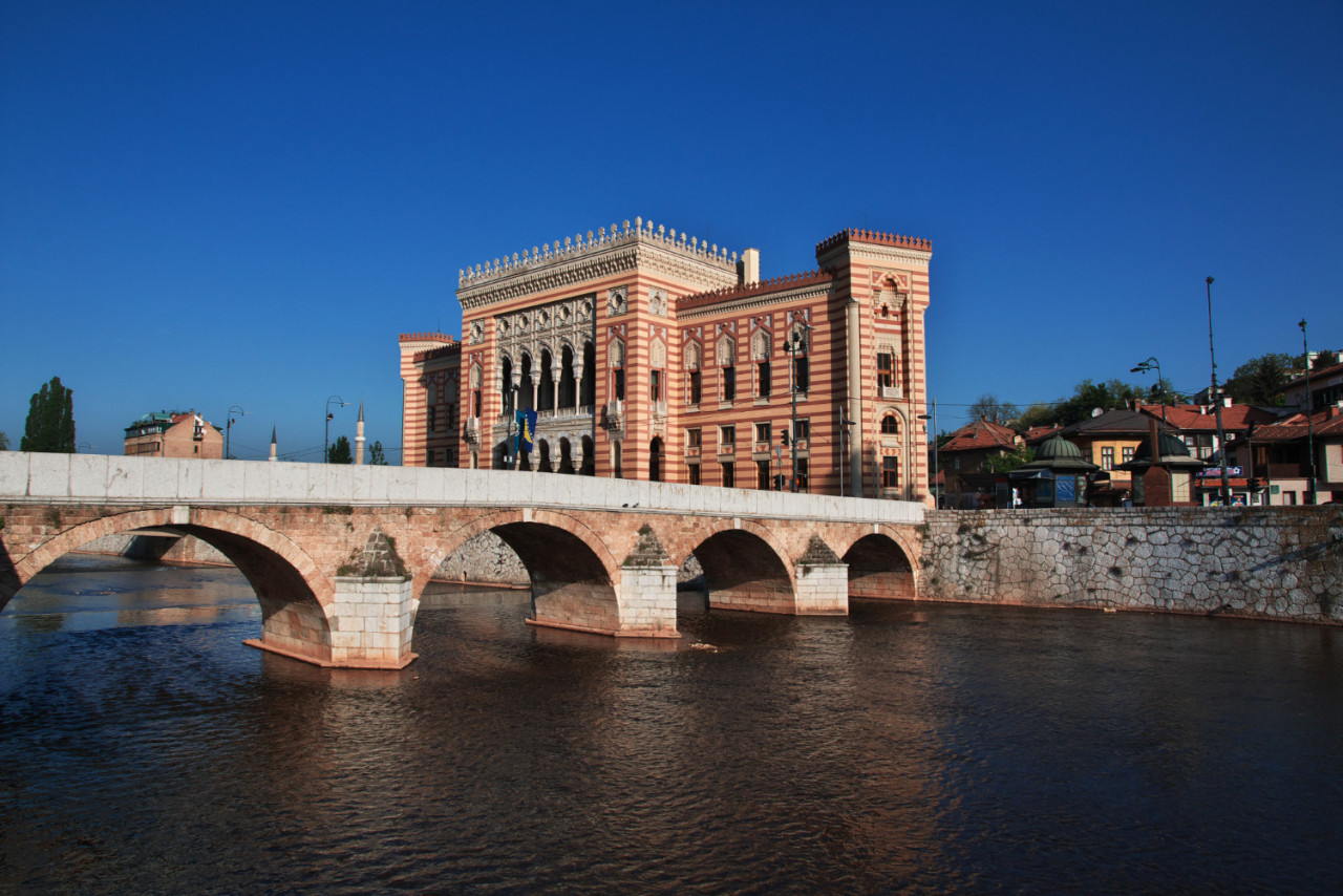 bulding sarajevo city bosina herzegovina