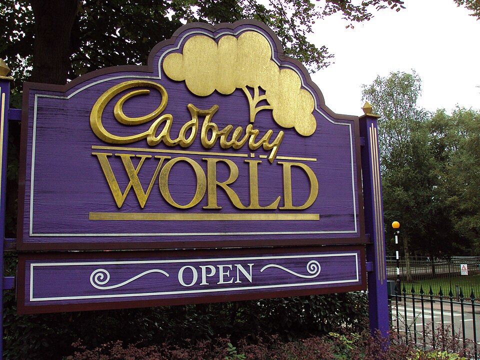 cadbury world sign bournville
