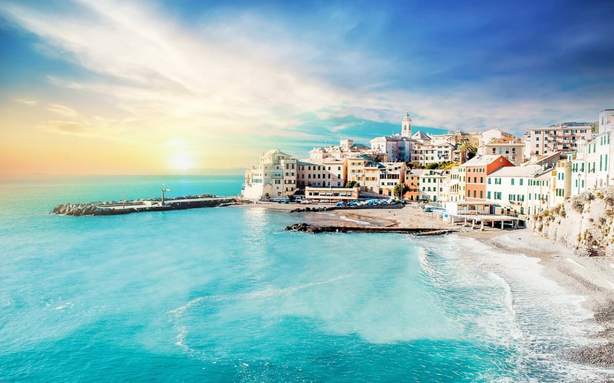 camogli liguria italiano il mare