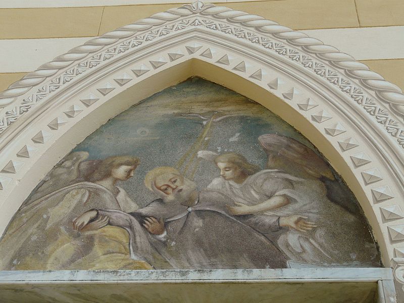 camogli monastero san prospero affresco facciata 1