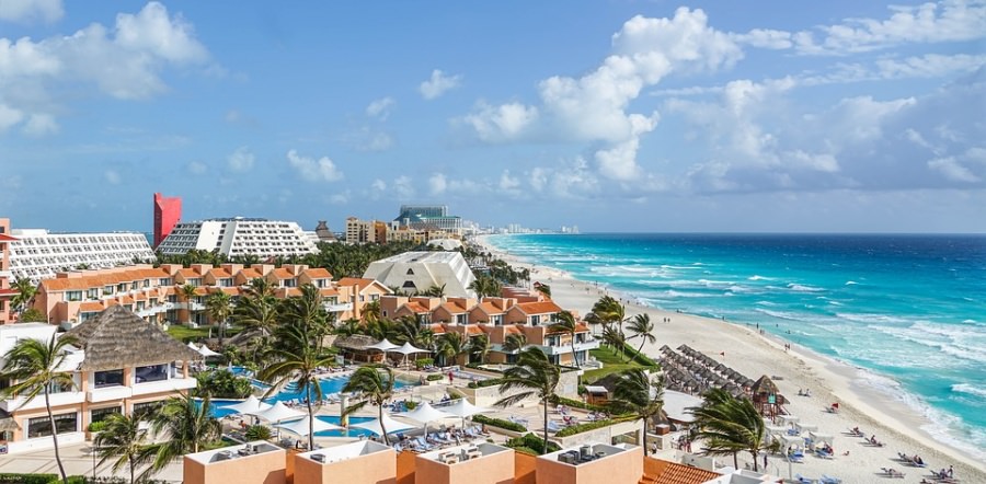 Cancun Messico Spiaggia Tropicale