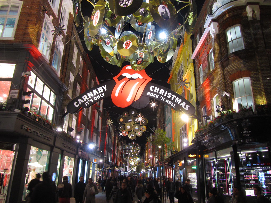 carnaby st christmas lights london november 2012