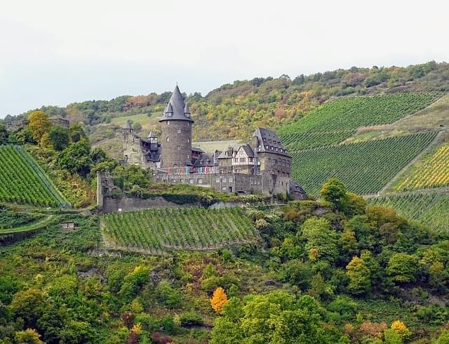 castello di Melnik con vigneti vicino praga