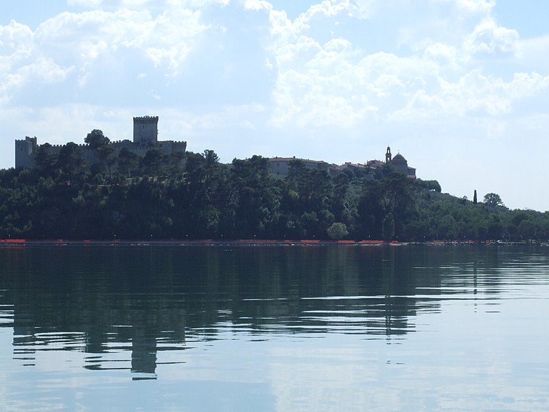 lago trasimeno vista aerea