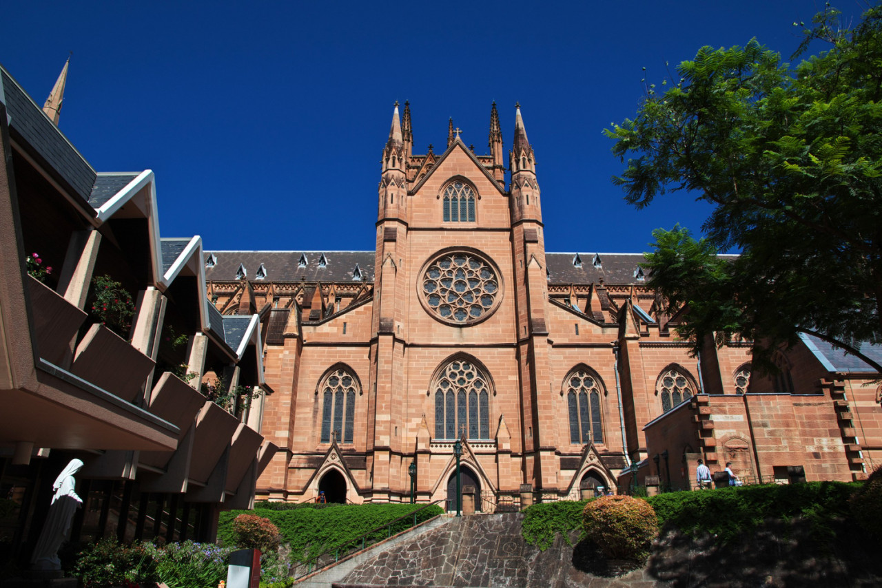 cathedral hyde park sydney australia