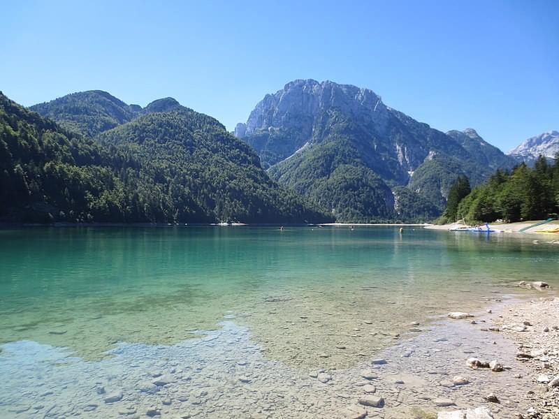 cave del predil il lago