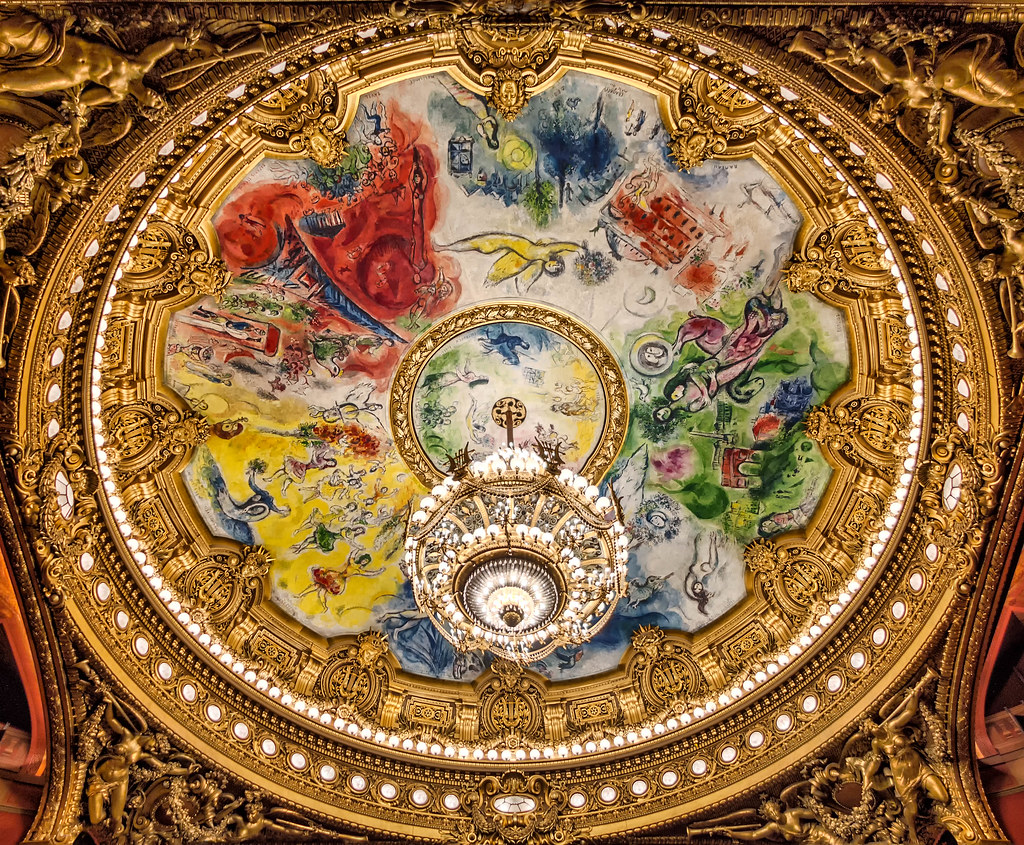 ceiling of the palais garnier paris