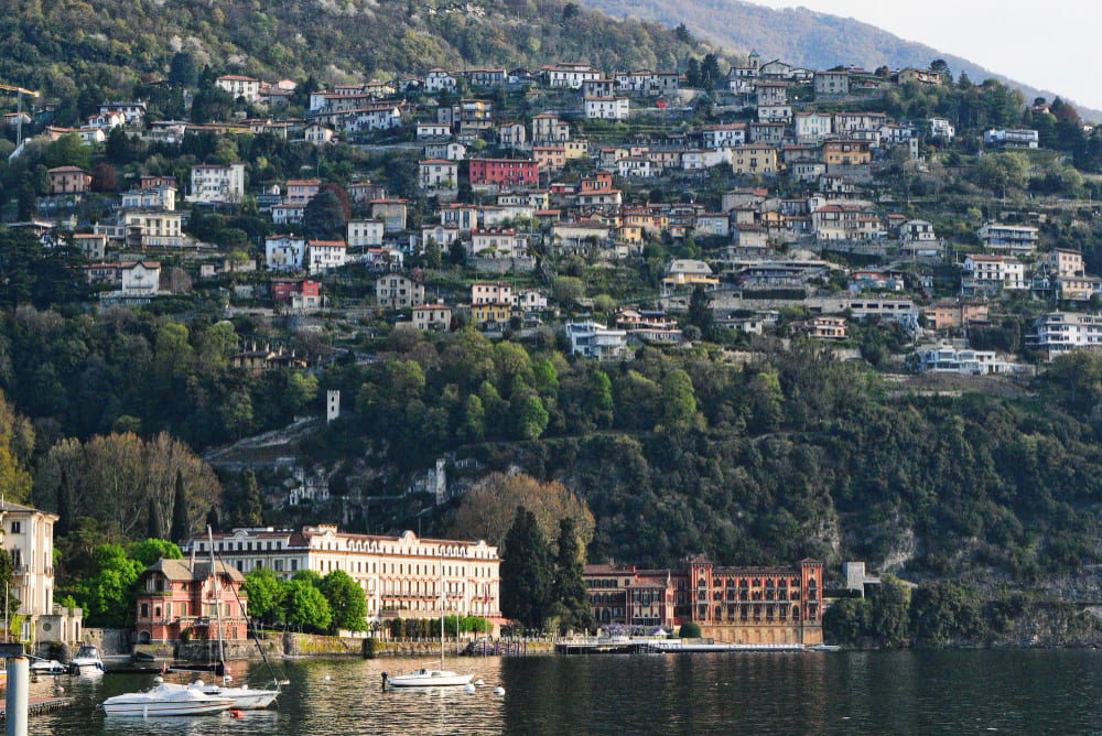 cernobbio from lake hill cernobbio como italy