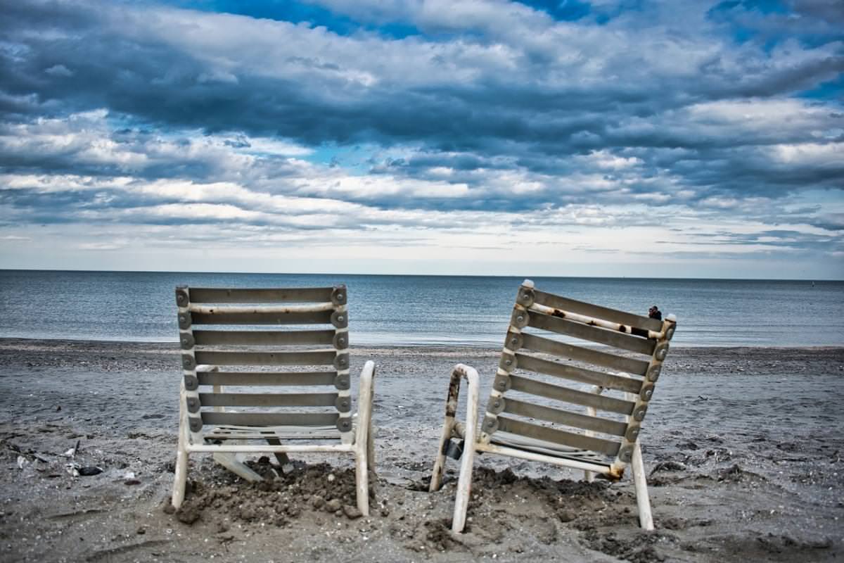 cesenatico sdraio sulla spiaggia