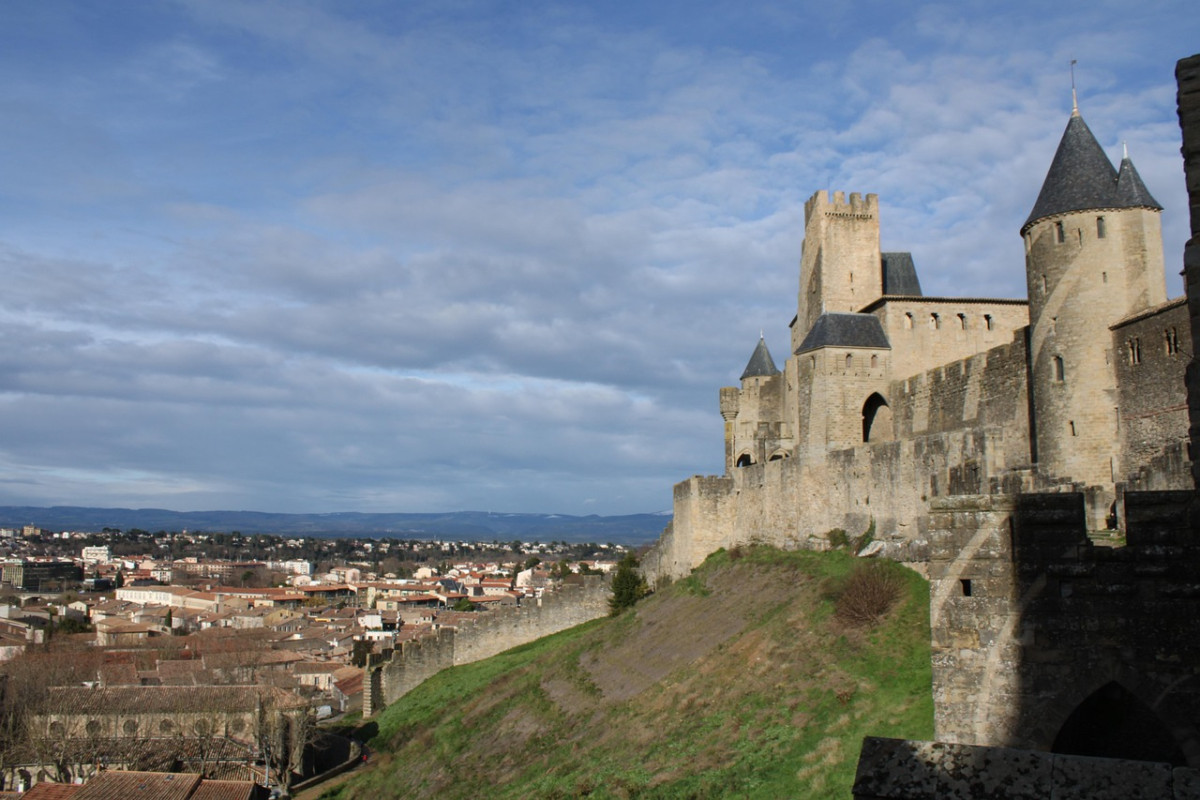 chateau citta carcassone bastioni