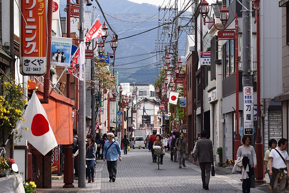 chichibu shopping street saitama prefecture april 2017