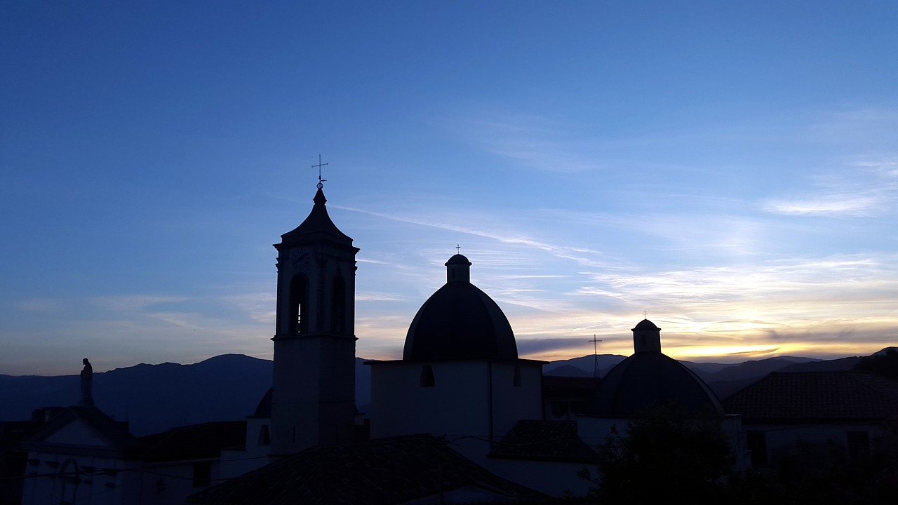 chiese cattedrale tramonto