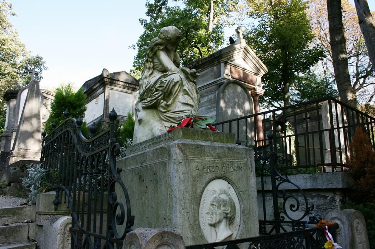 chopin tomba pere lachaise cimitero
