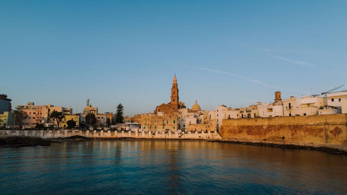 church in skyline of monopoli italy