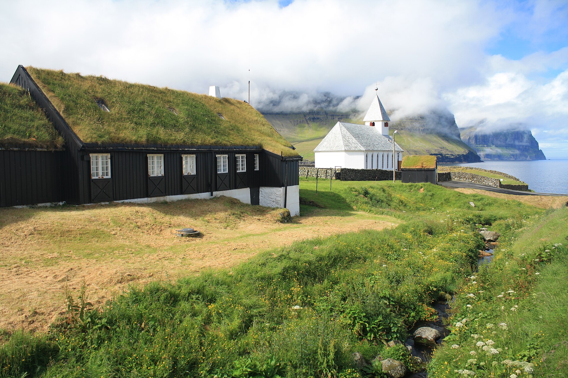 church of vidareidi on vidoy faroe islands