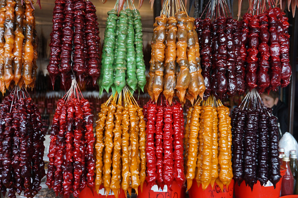 churchkhela tbilisi georgia dezerter bazaar