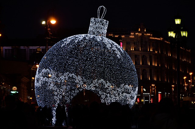 citta di notte capodanno mosca