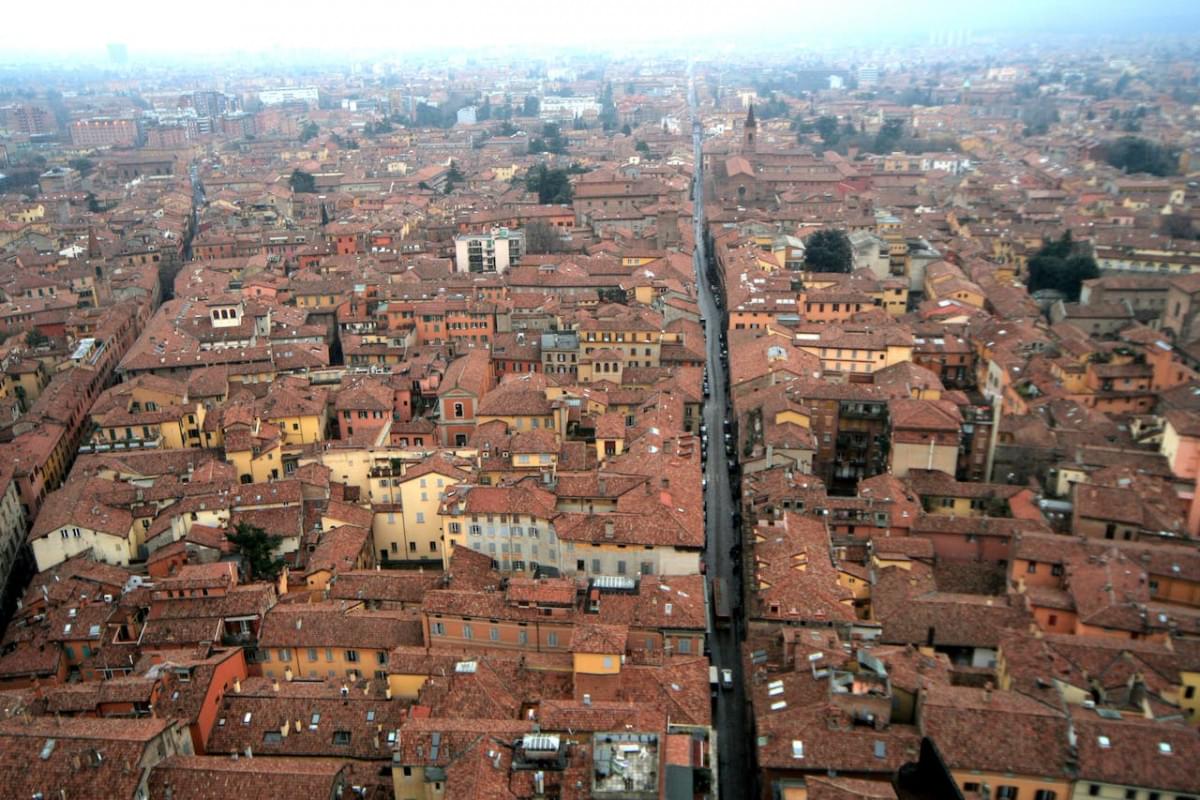 city bird s eye view italy bologna 2
