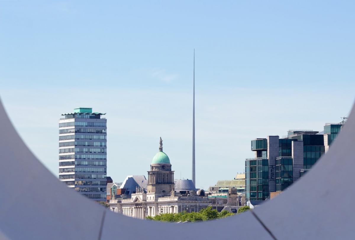 city dublin houses skyline