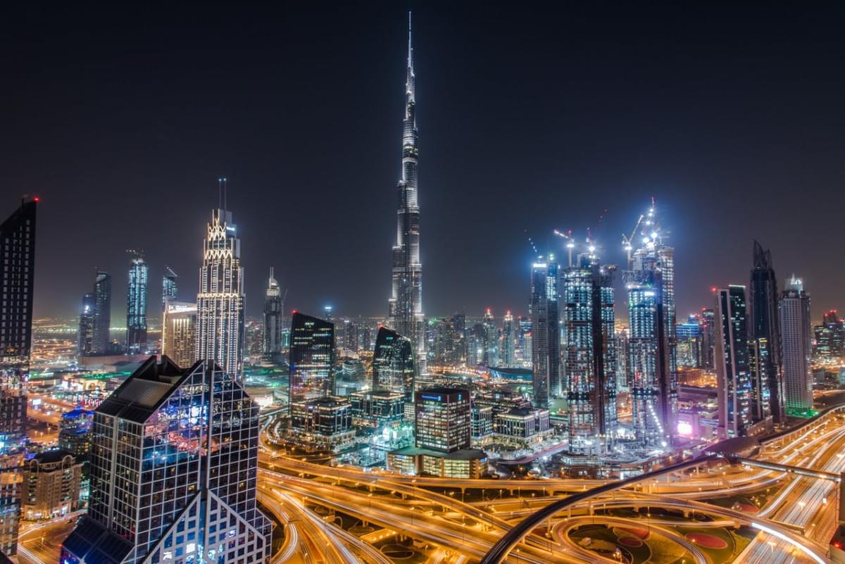 city skyline during night time 1