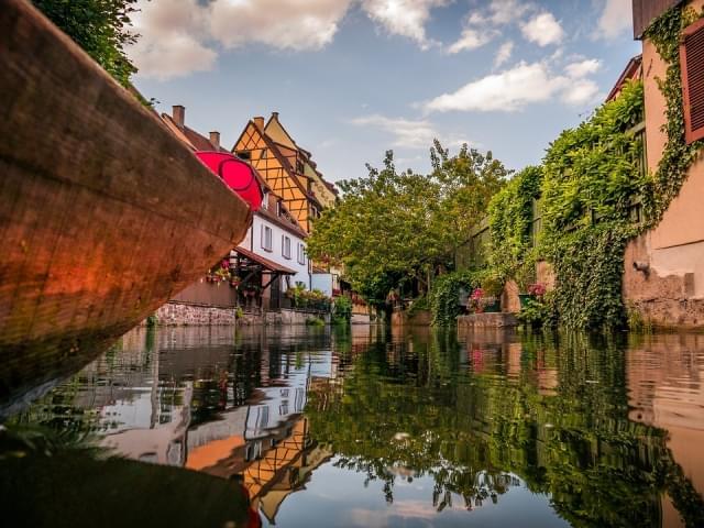 colmar francia petite venise fiume barca