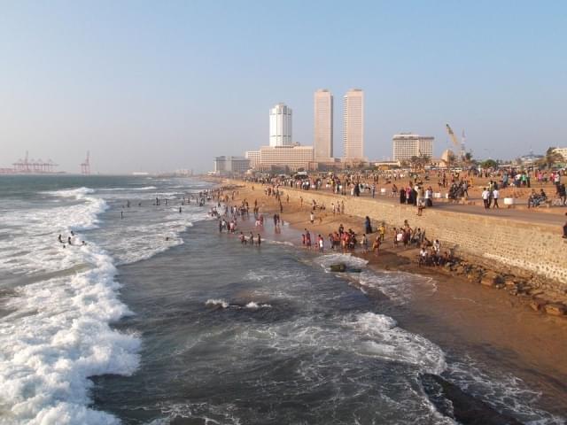 colombo sri lanka spiaggia