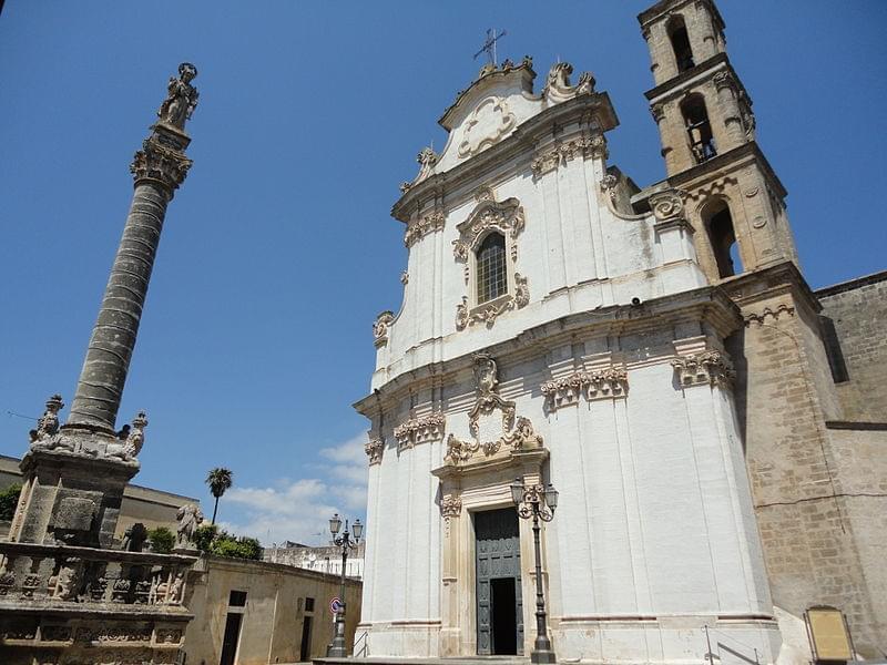 colonna sant andrea e chiesa di presicce