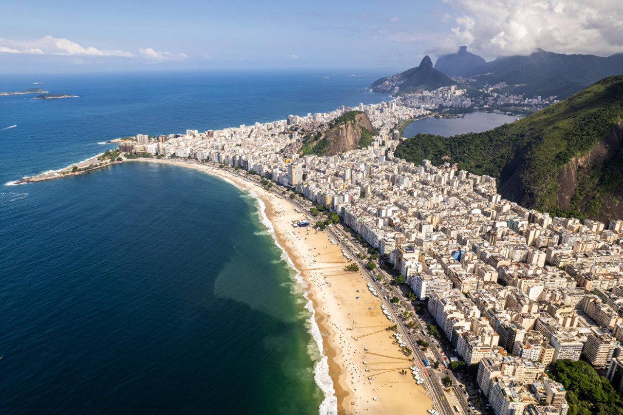 copacabana beach rio de janeiro brazil summer travel destinations aerial view