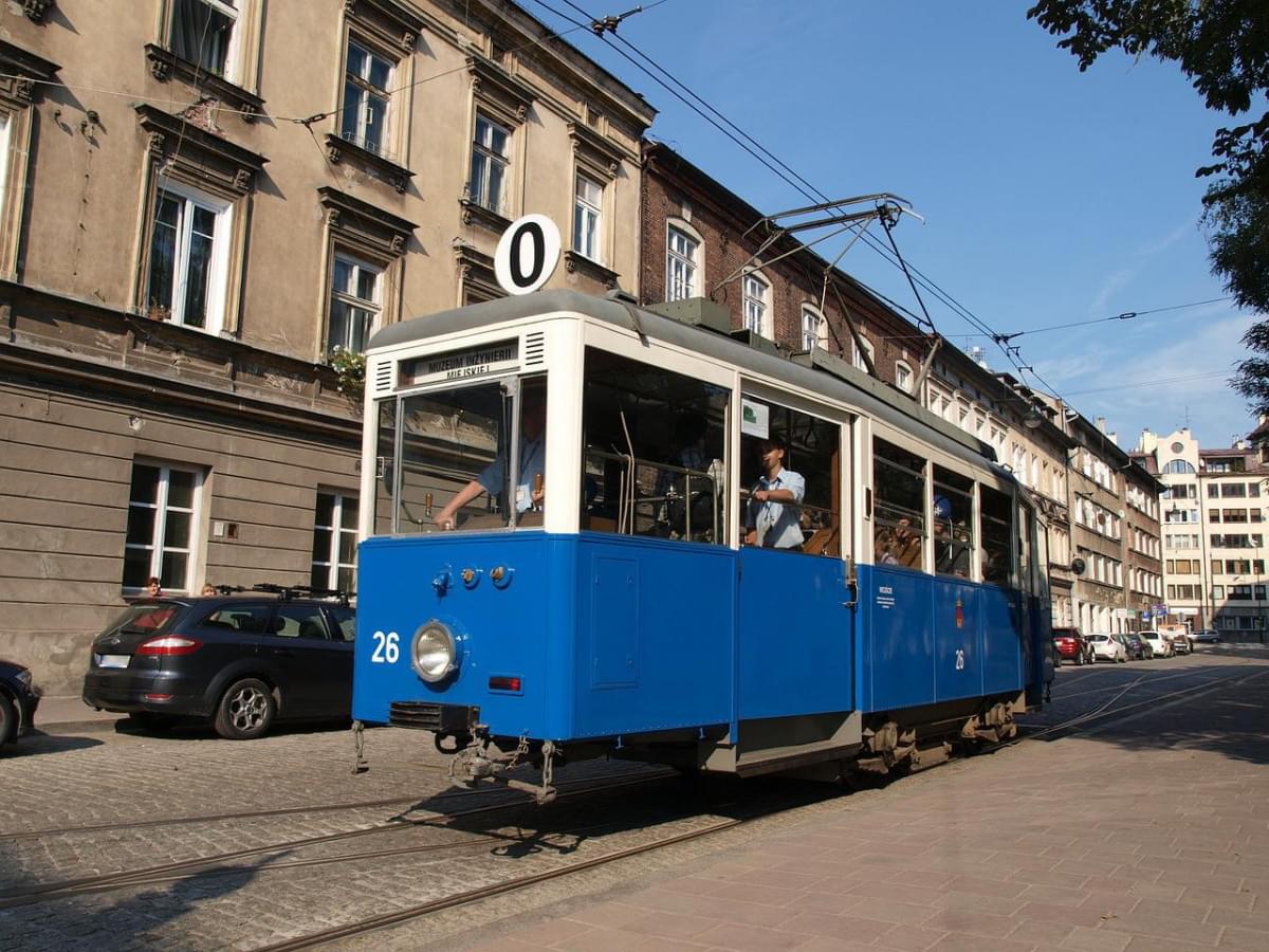 cracovia polonia citta tram