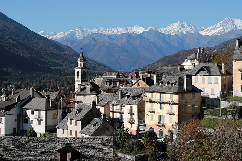 craveggia con il monte rosa sullo sfondo