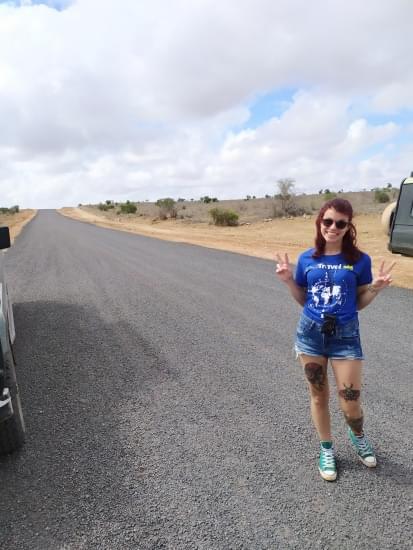 cristina alberto strada tsavo national park