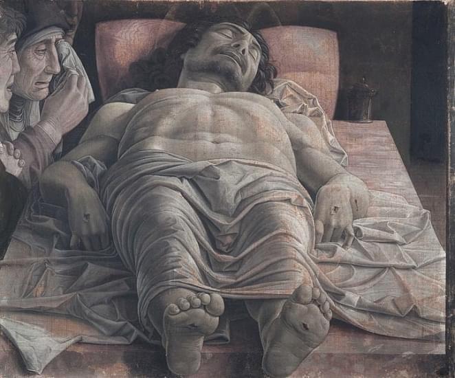cristo morto nel sepolcro e tre dolenti