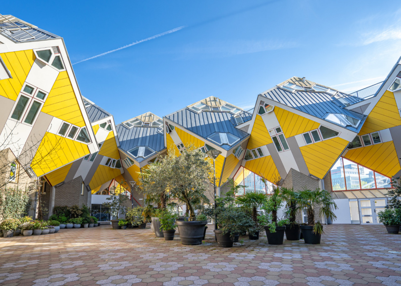cube house are set innovative houses built rotterdam netherlands
