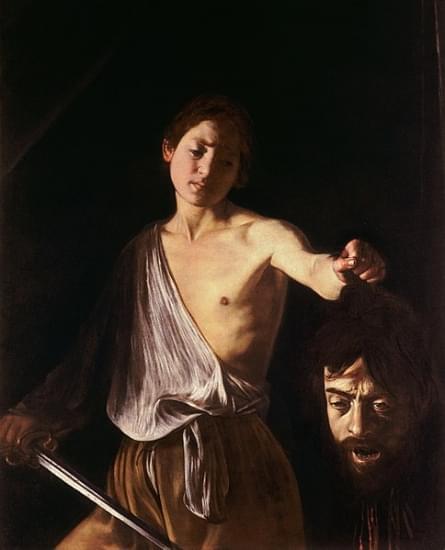 davide con la testa di golia caravaggio