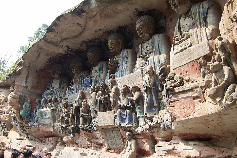 dazu rock carvings baoding buddhas