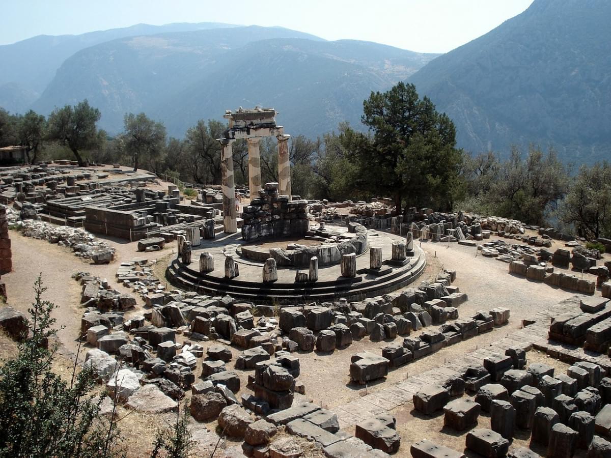 delphi antico sito grecia delphi