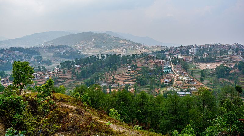 dhulikhel as seen from talu dada