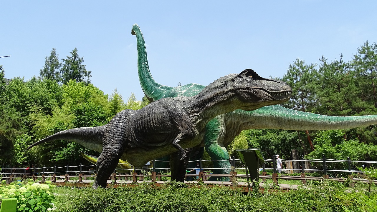 Dinosauri Scultura Parco Natura