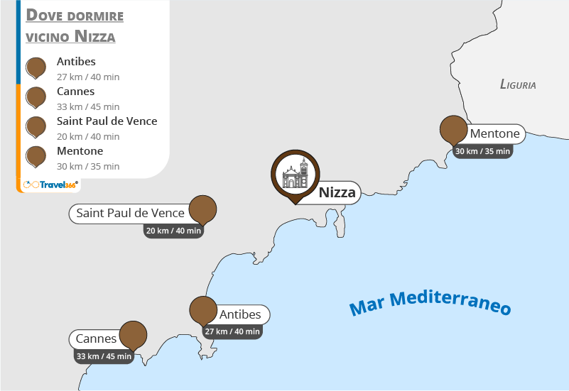 dove dormire dintorni nizza