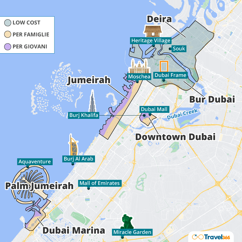 dove dormire dubai info utili zone consigliate