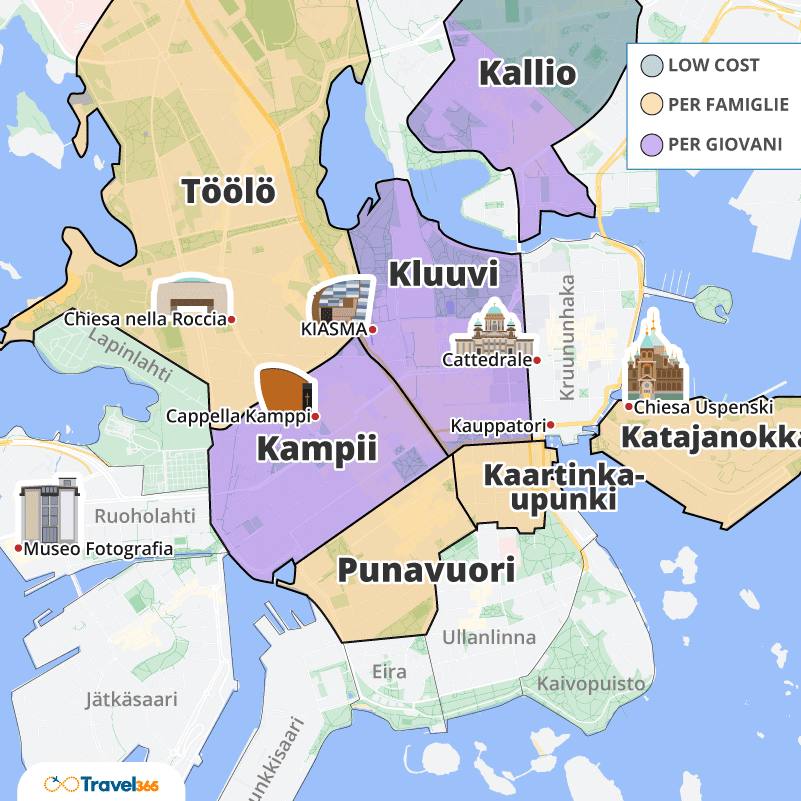 dove dormire helsinki info utili zone consigliate