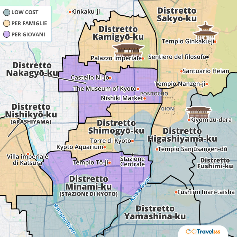 dove dormire kyoto info utili zone consigliate 02