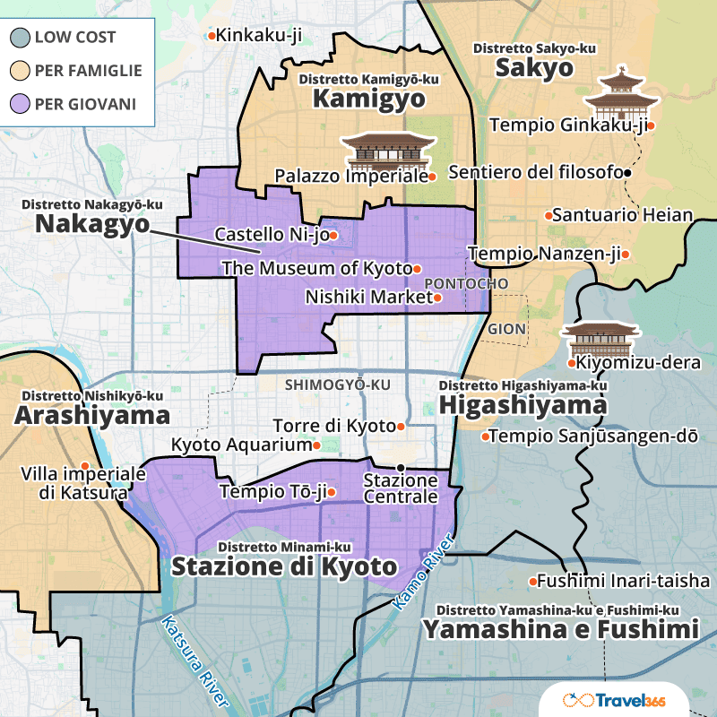 dove dormire kyoto info utili zone consigliate 02
