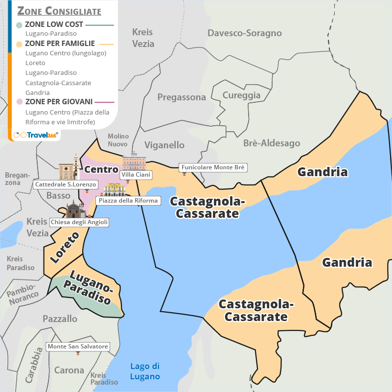 dove dormire lugano info utili zone consigliate