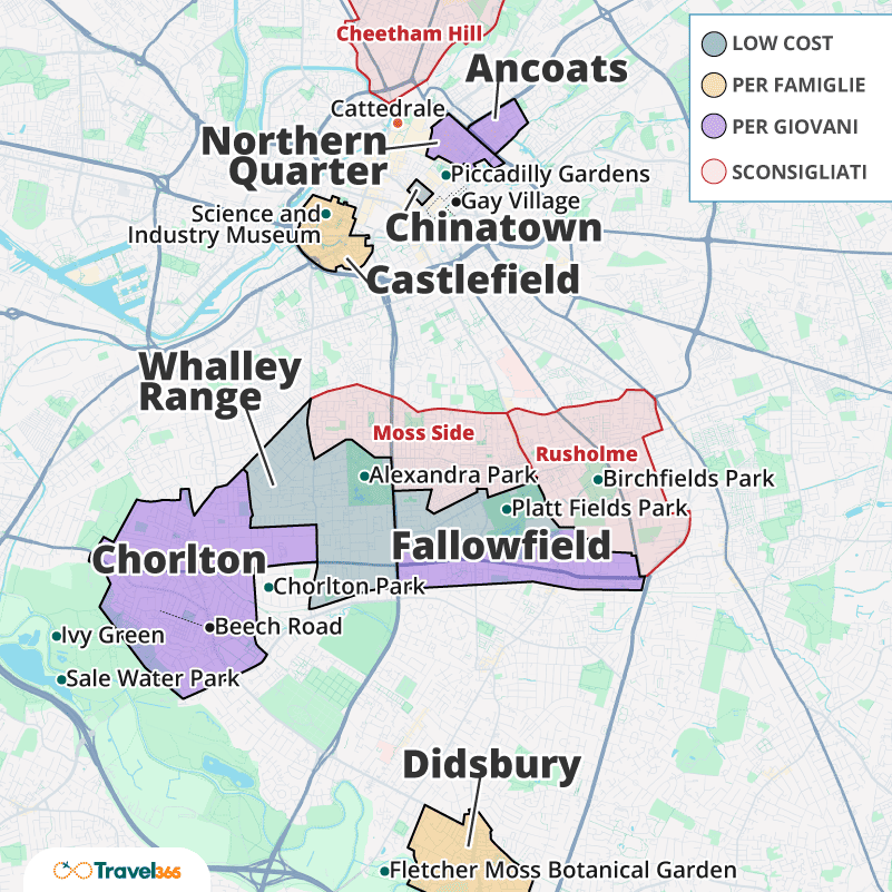 dove dormire manchester info utili zone consigliate