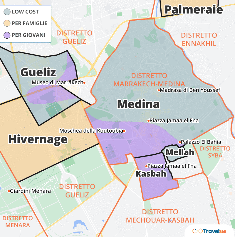 dove dormire marrakech info utili zone consigliate 02