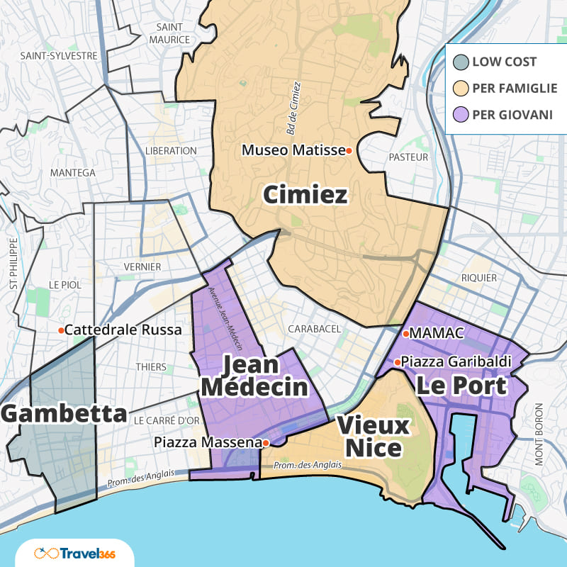 dove dormire nizza info utili zone consigliate