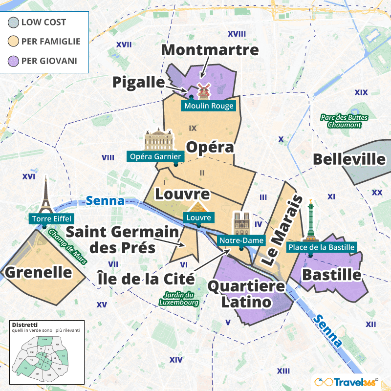 dove dormire parigi info utili zone consigliate 1