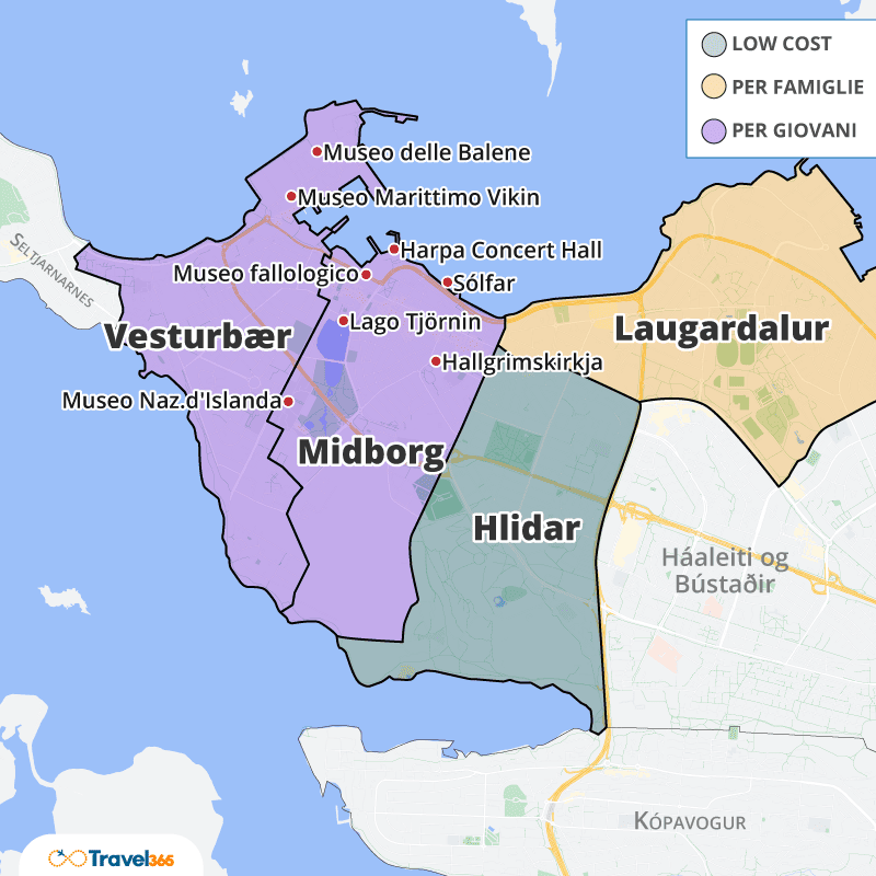 dove dormire reykjavik info utili zone consigliate