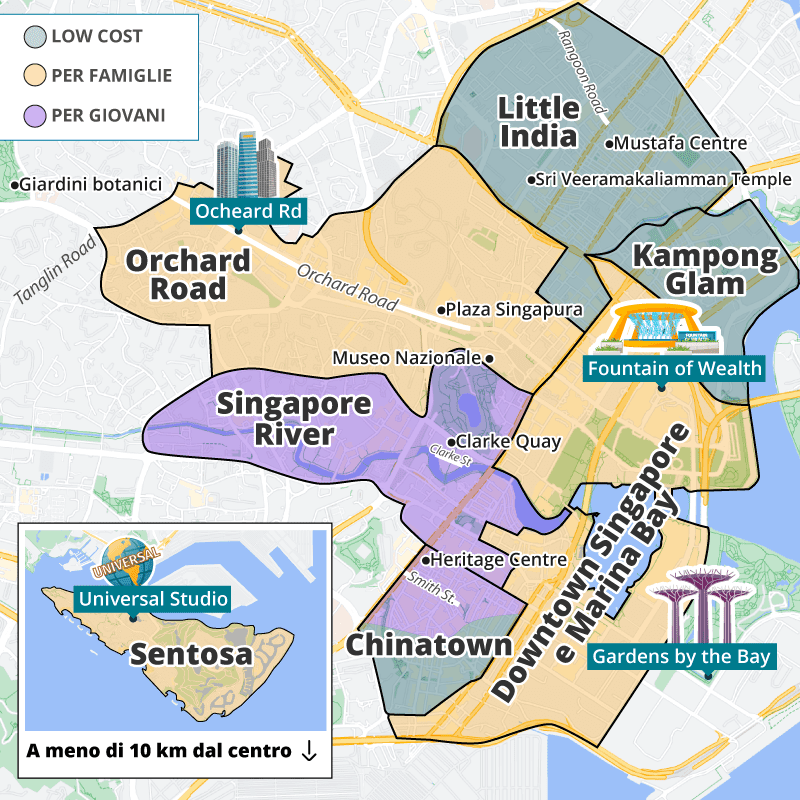 dove dormire singapore info utili zone consigliate